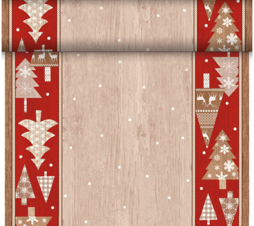 Duni 크리스마스 테이블 호텔 테이블 식탁 러너 알프스 0.4x24(m) 1롤(1.2m 절취선)